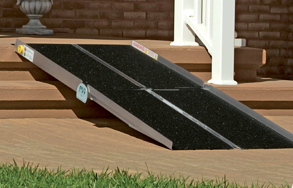 The Multifold ramp separates into two pieces for easy transport.