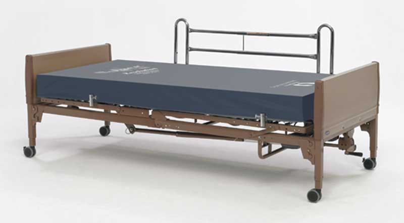 The Invacare Semi-Electric Bed combines easy positioning of the upper body and knees with the economy of manual bed height adjustment.
