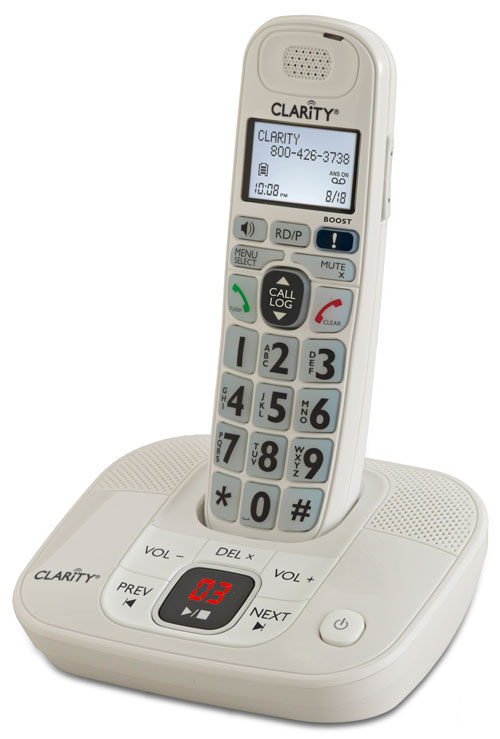 Clarity's D714 Cordless Phone, an Arthritis Foundation Ease-of-Use Commendation winner.